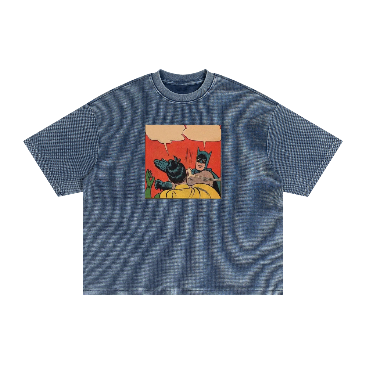 Textured Waffle Washed Boxy T-Shirt