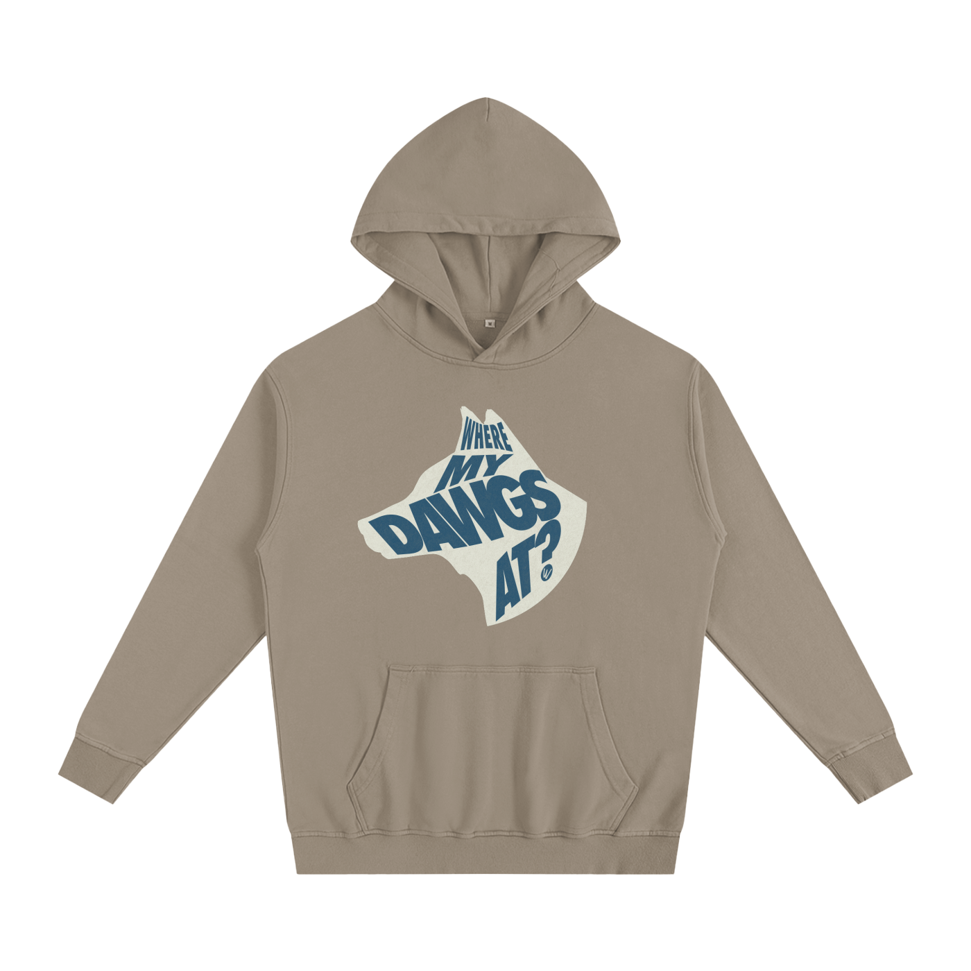 Where My Dawgs AT? Oversized Hoodie