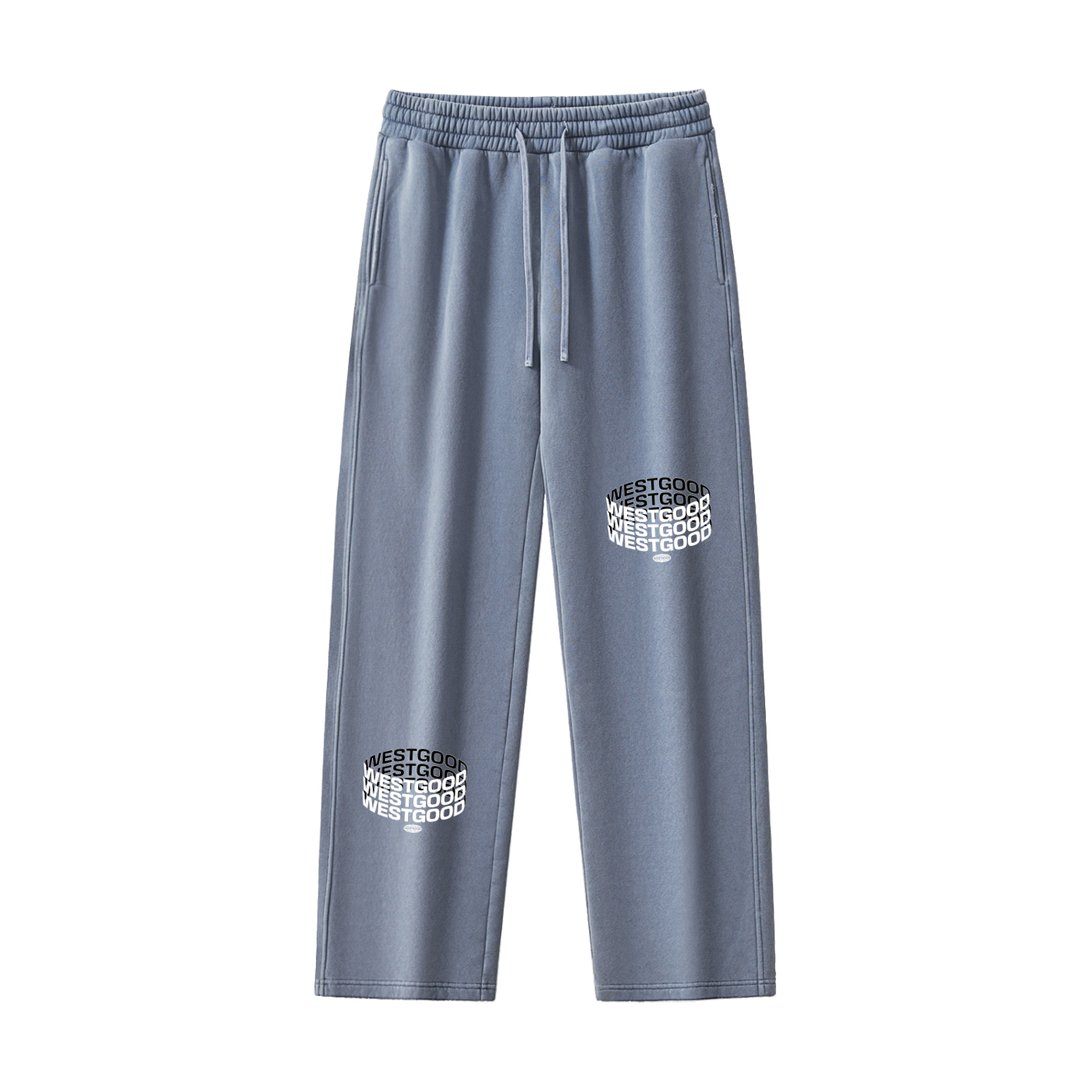 Frayed Enzyme Washed Fleece Sweatpants