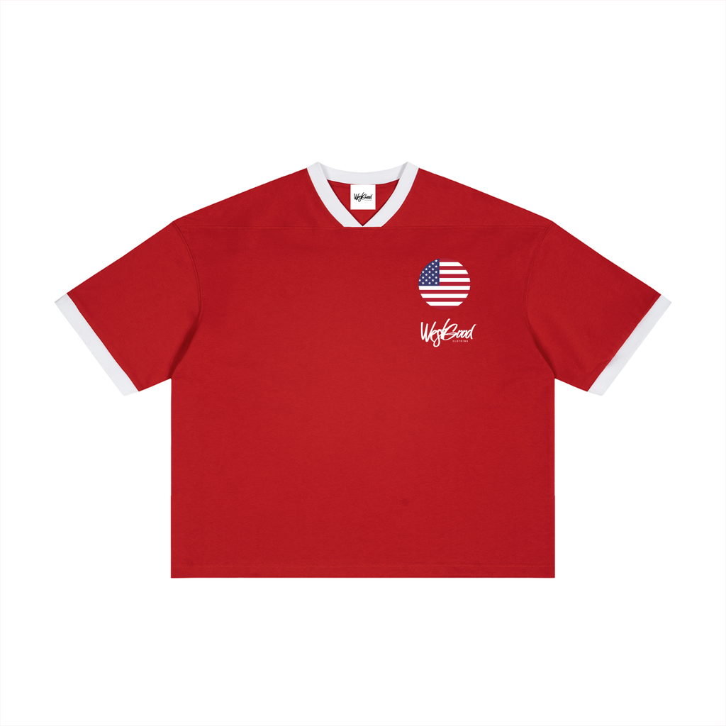 Unisex Color Block Boxy T-Shirt