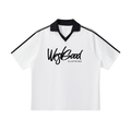 Contrast Collar Striped Soccer Jersey