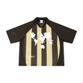 Unisex Striped Mesh Boxy Soccer Jersey