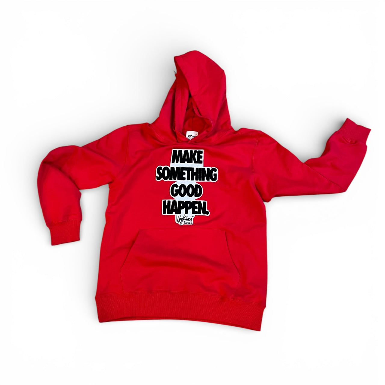 Make Something Good Happen Chenille Patch Hoodie