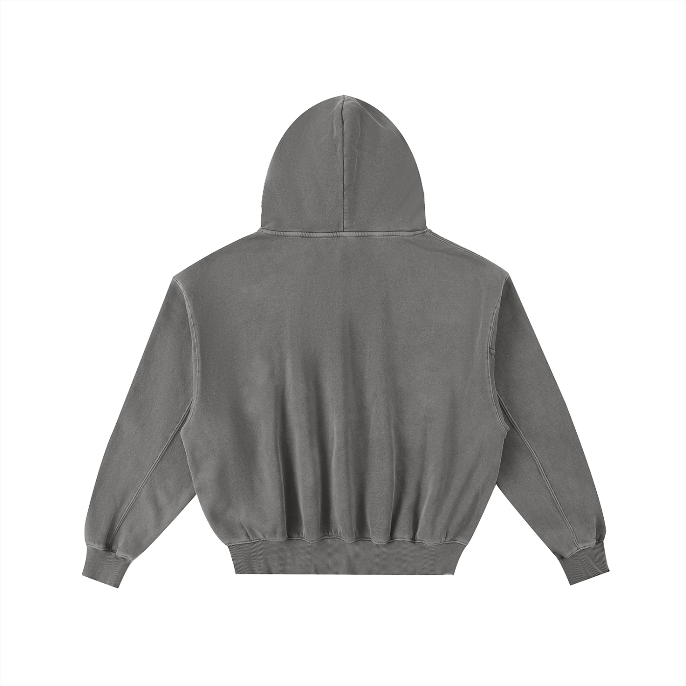 WESTGOOD 3D Frayed Enzyme Washed Fleece Hoodie