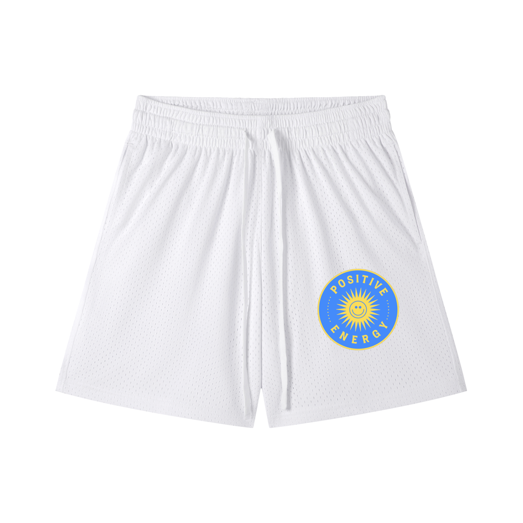 Positive Energy Mesh Drawstring Shorts