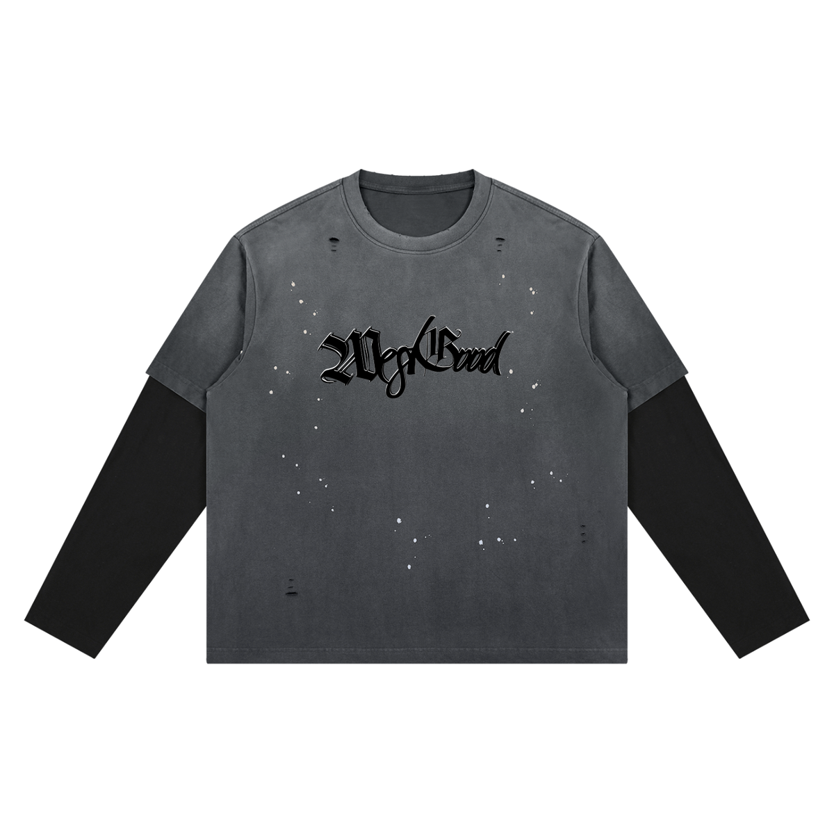 Unisex Vintage Wash Distressed Layer T-Shirt