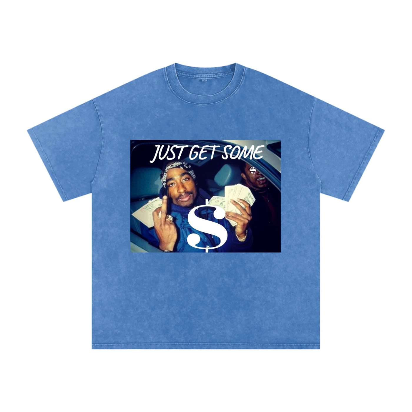 Snow Washed Oversized Cotton T-Shirt