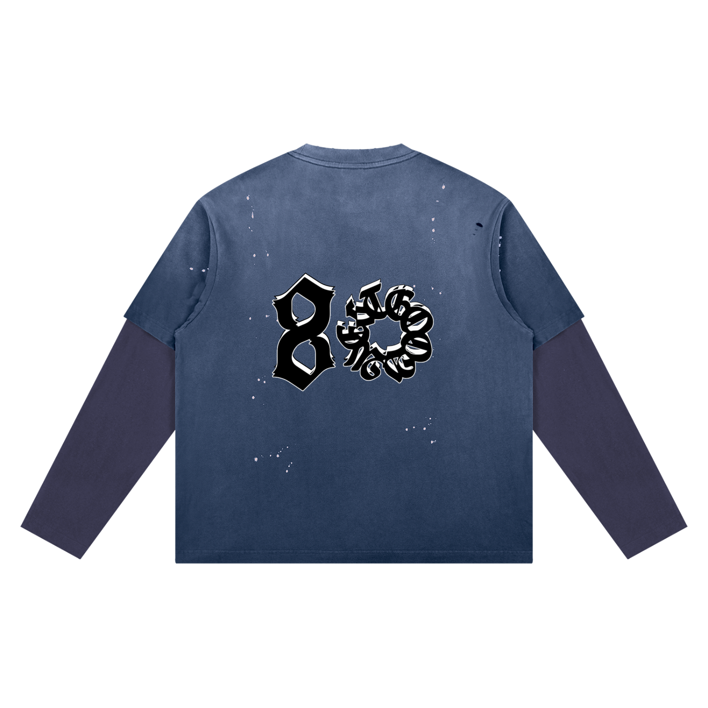 Unisex Vintage Wash Distressed Layer T-Shirt