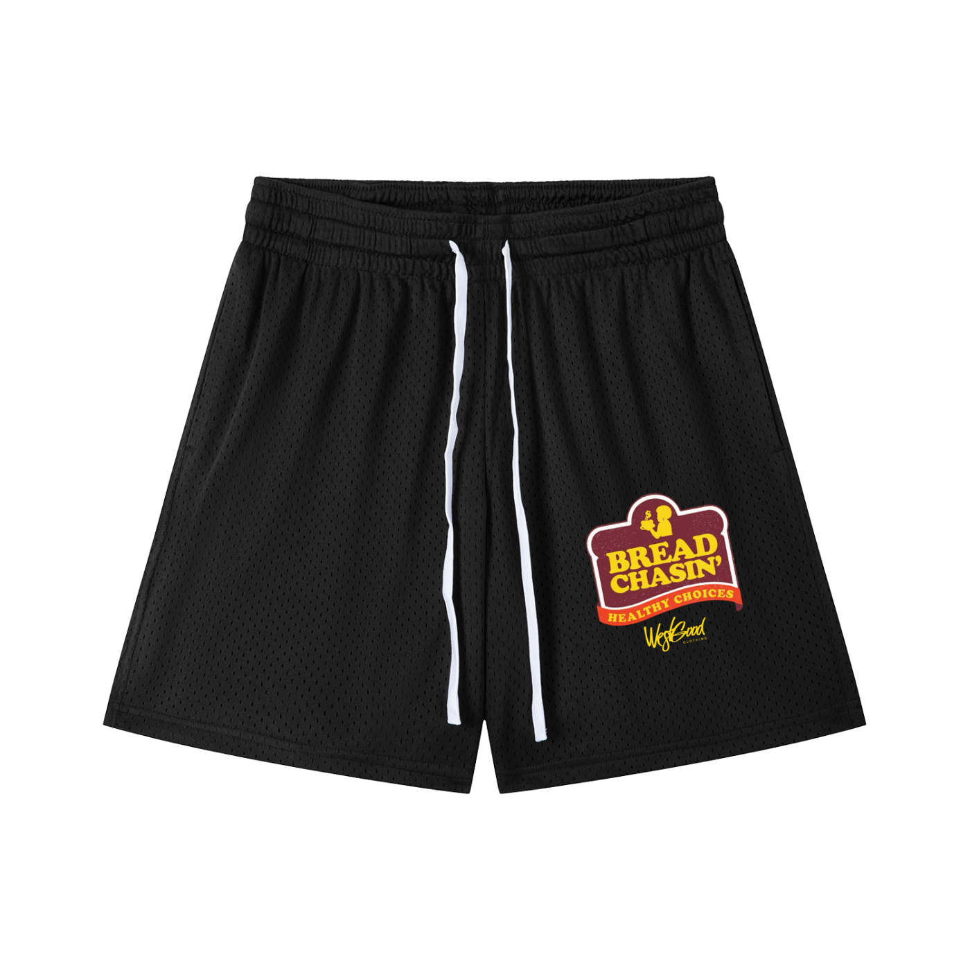 BREAD CHASIN Mesh Drawstring Shorts