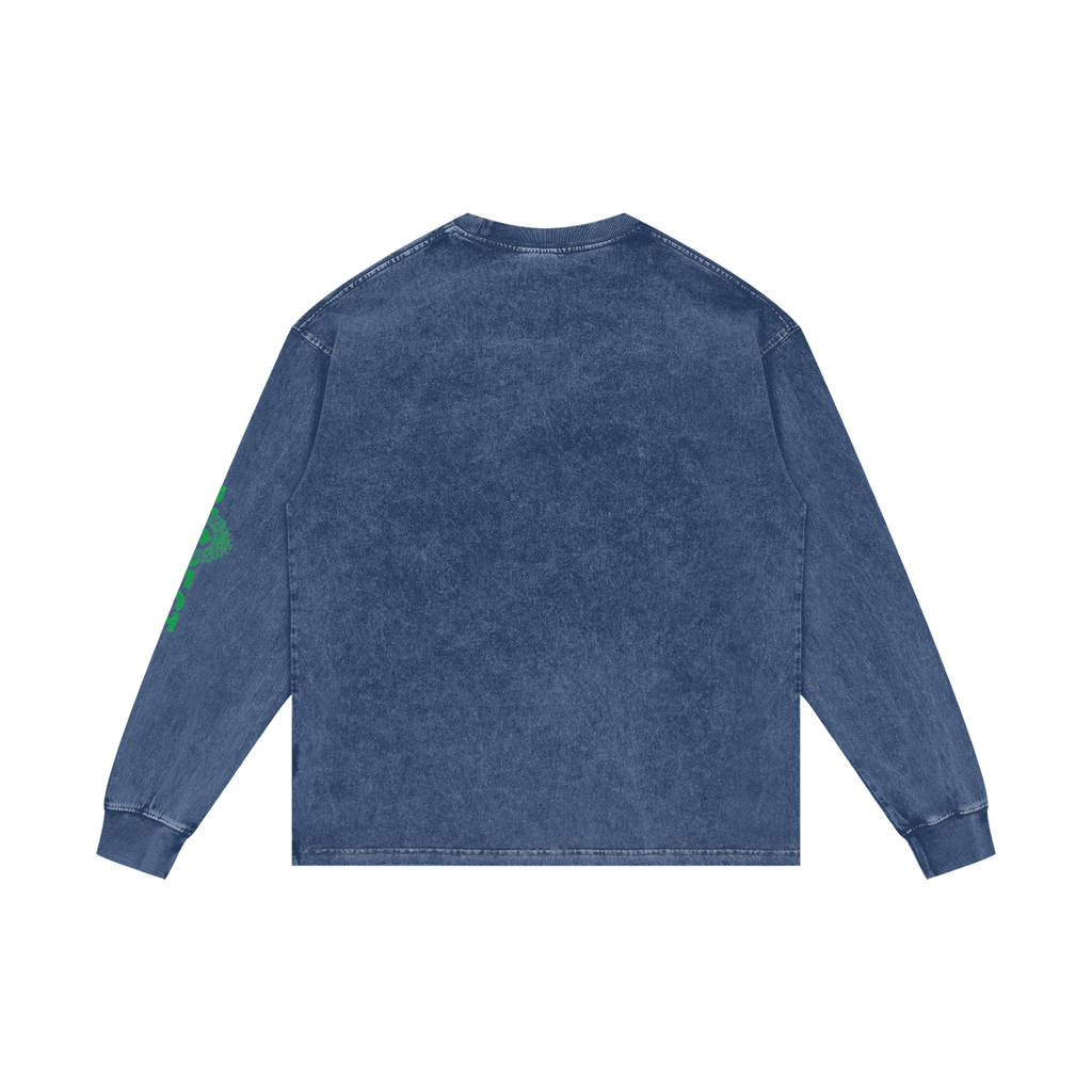 Acid Wash Oversize Long Sleeve T-Shirt