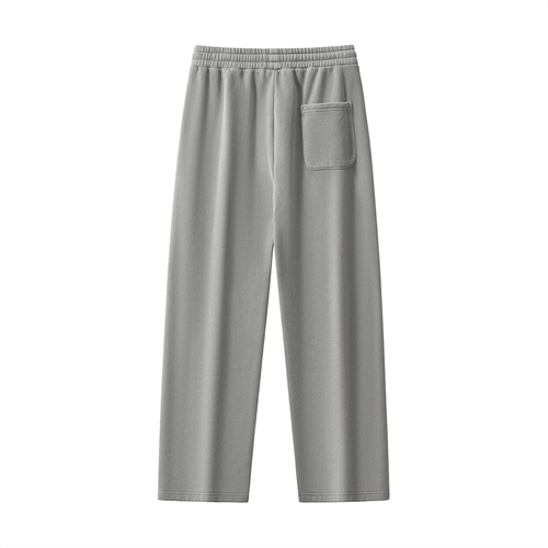 Frayed Enzyme Washed Fleece Sweatpants