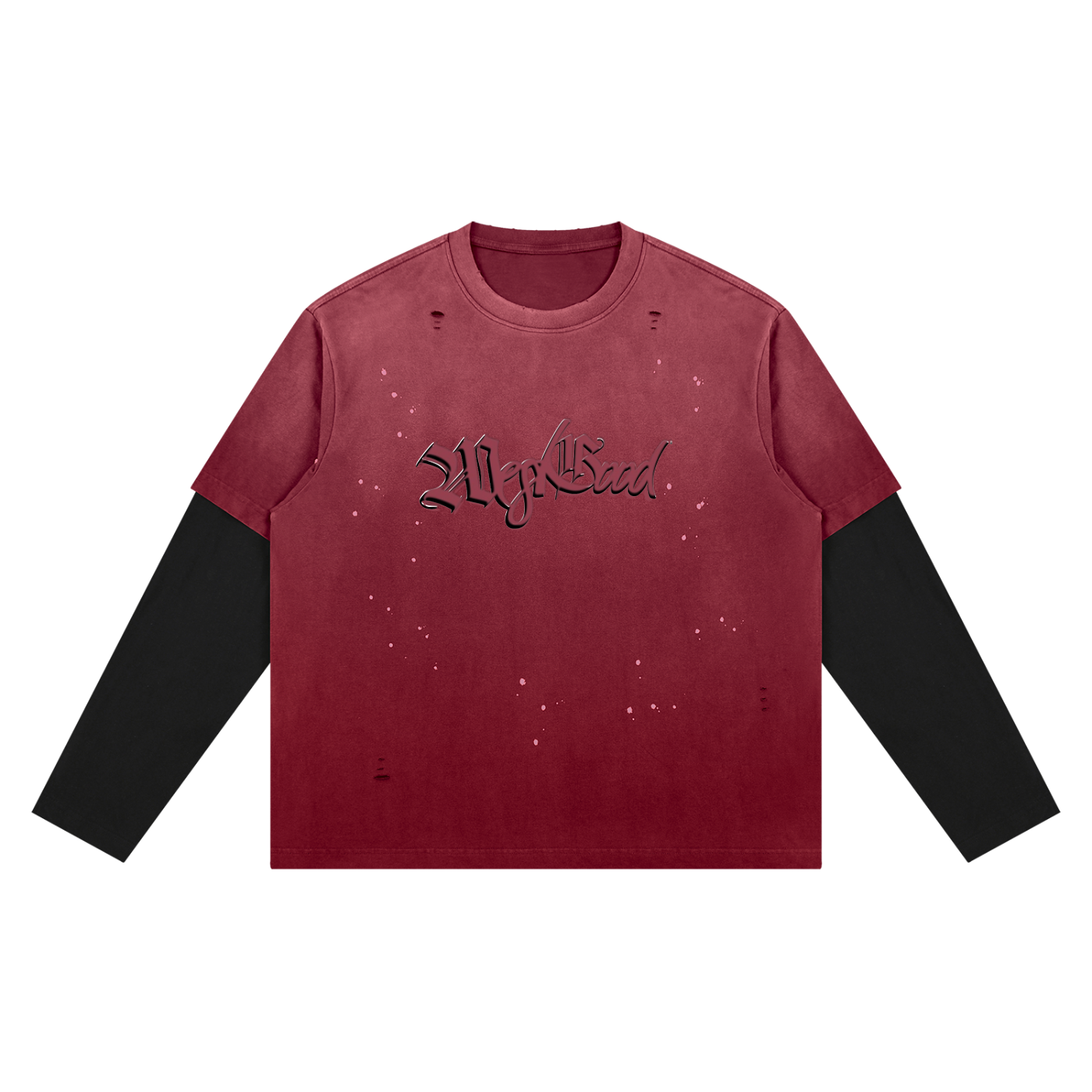 Unisex Vintage Wash Distressed Layer T-Shirt