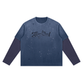 Unisex Vintage Wash Distressed Layer T-Shirt