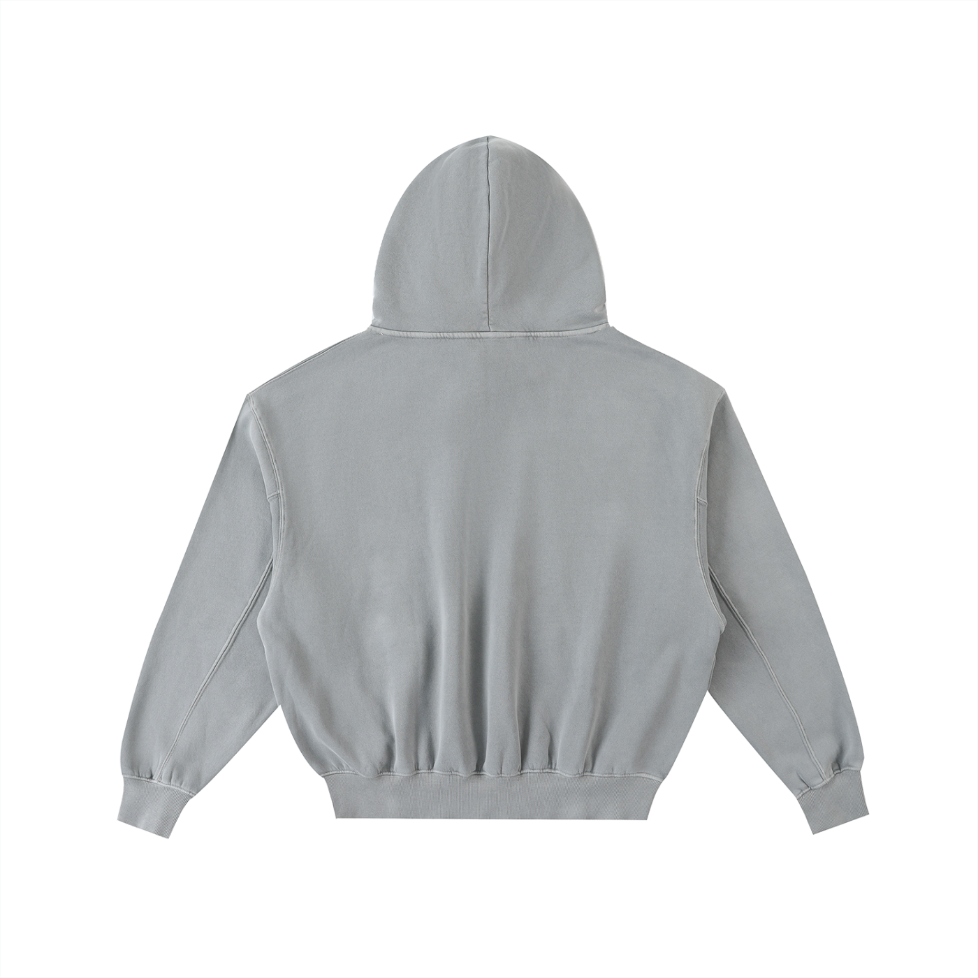 WESTGOOD 3D Frayed Enzyme Washed Fleece Hoodie