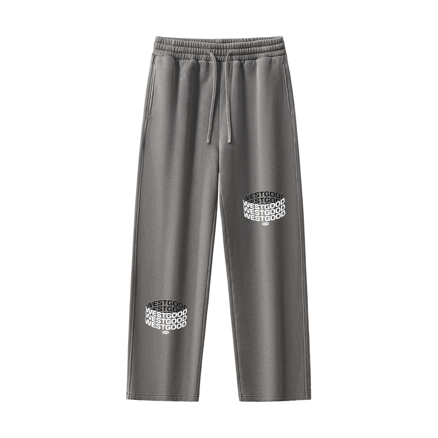 Frayed Enzyme Washed Fleece Sweatpants