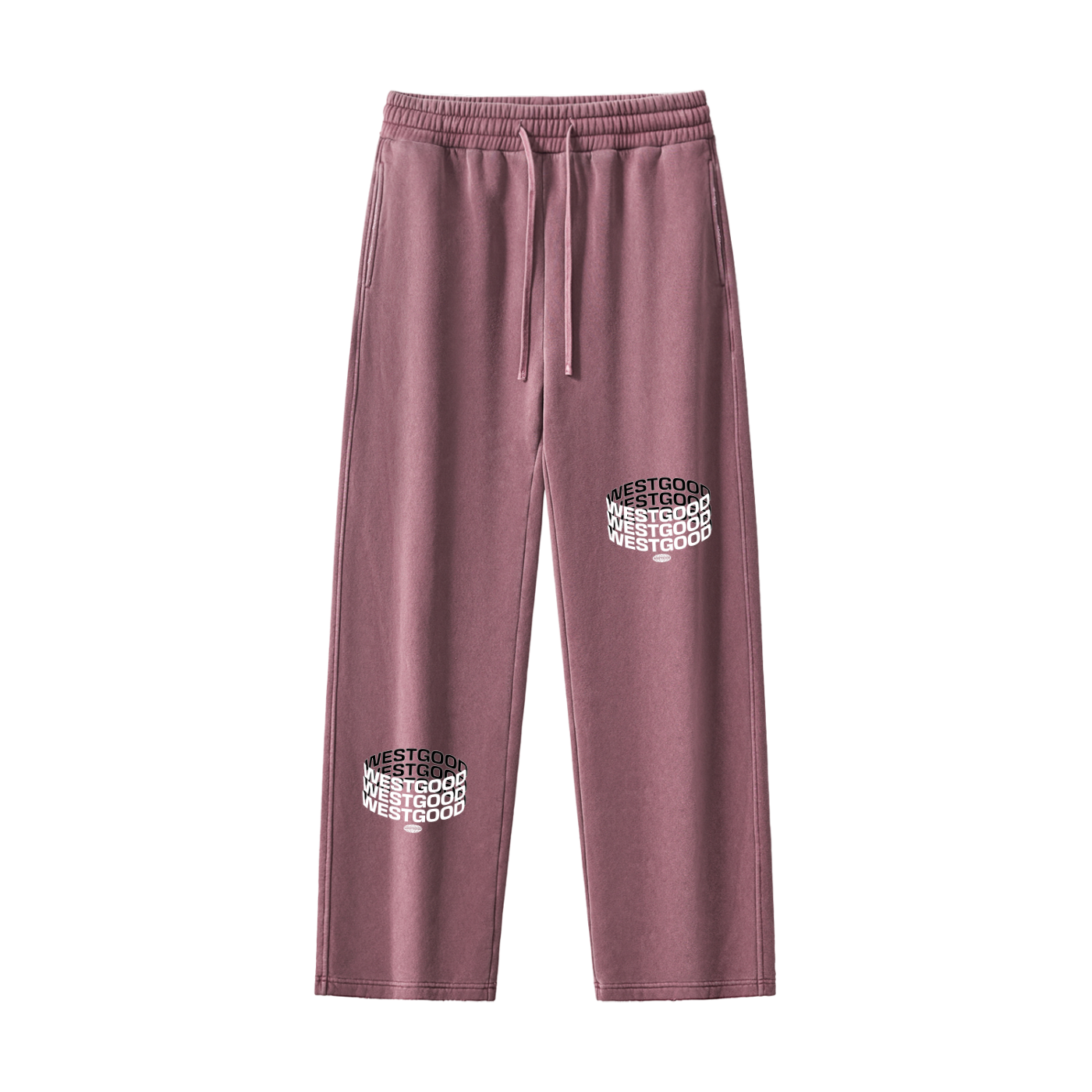Frayed Enzyme Washed Fleece Sweatpants