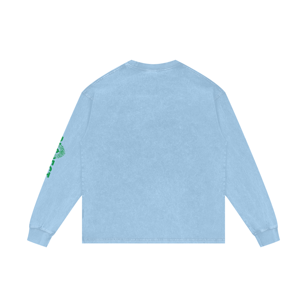Acid Wash Oversize Long Sleeve T-Shirt