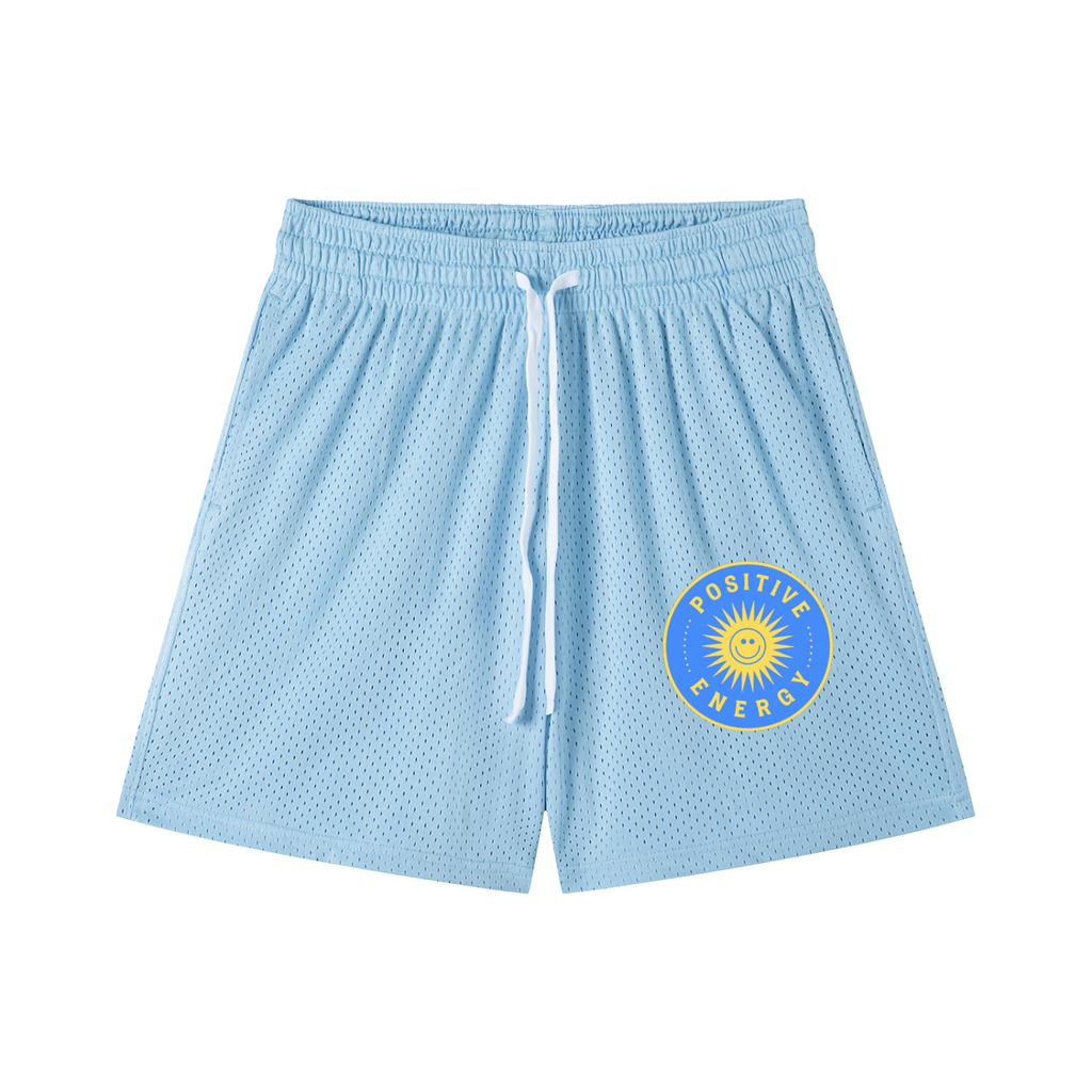 Positive Energy Mesh Drawstring Shorts