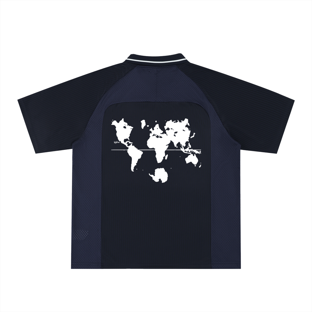Striped V-Neck Soccer Jersey