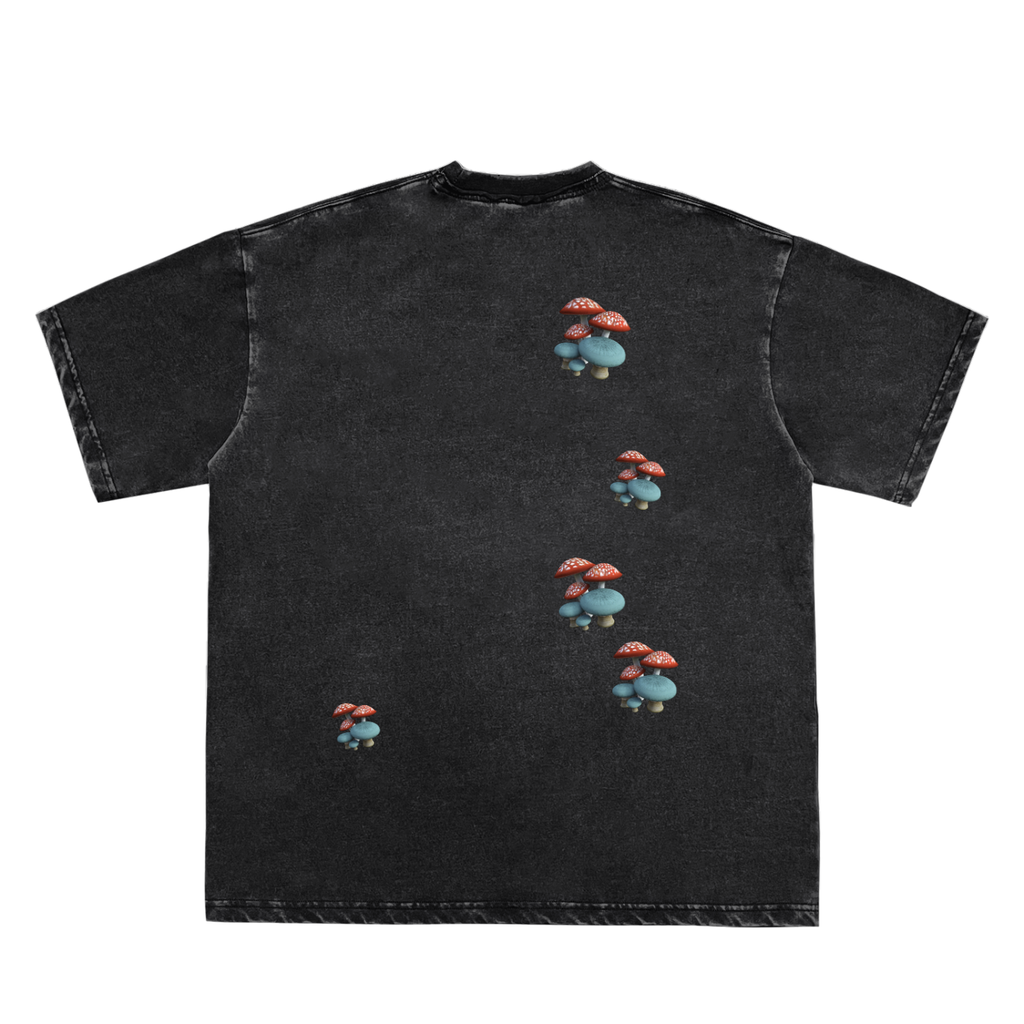 Make Your Thoughts Happen Frayed Vintage Washed T-Shirt - 250 GSM