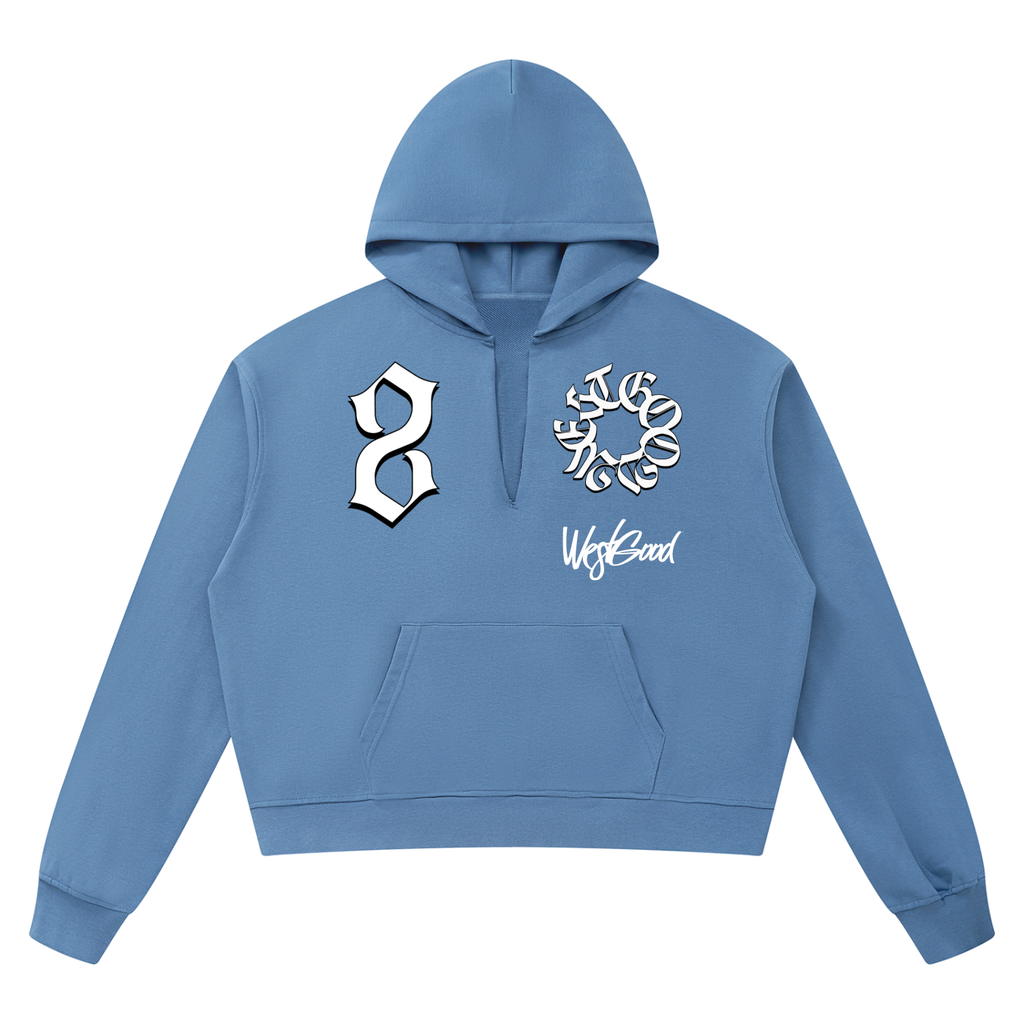 Unisex Boxy Raw Edge Hoodie