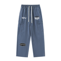 Drawstring Waist Straight-Leg Cargo Pants
