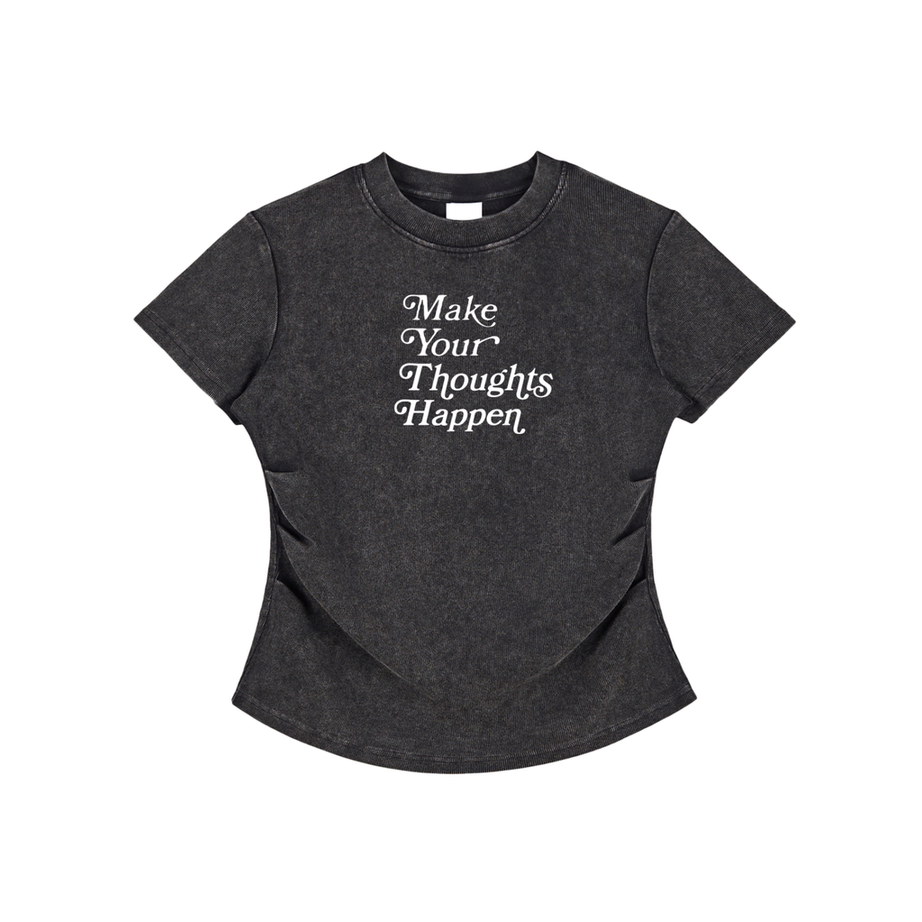 M.Y.T.H Vintaged-Wash Bodycon Cotton T-Shirt