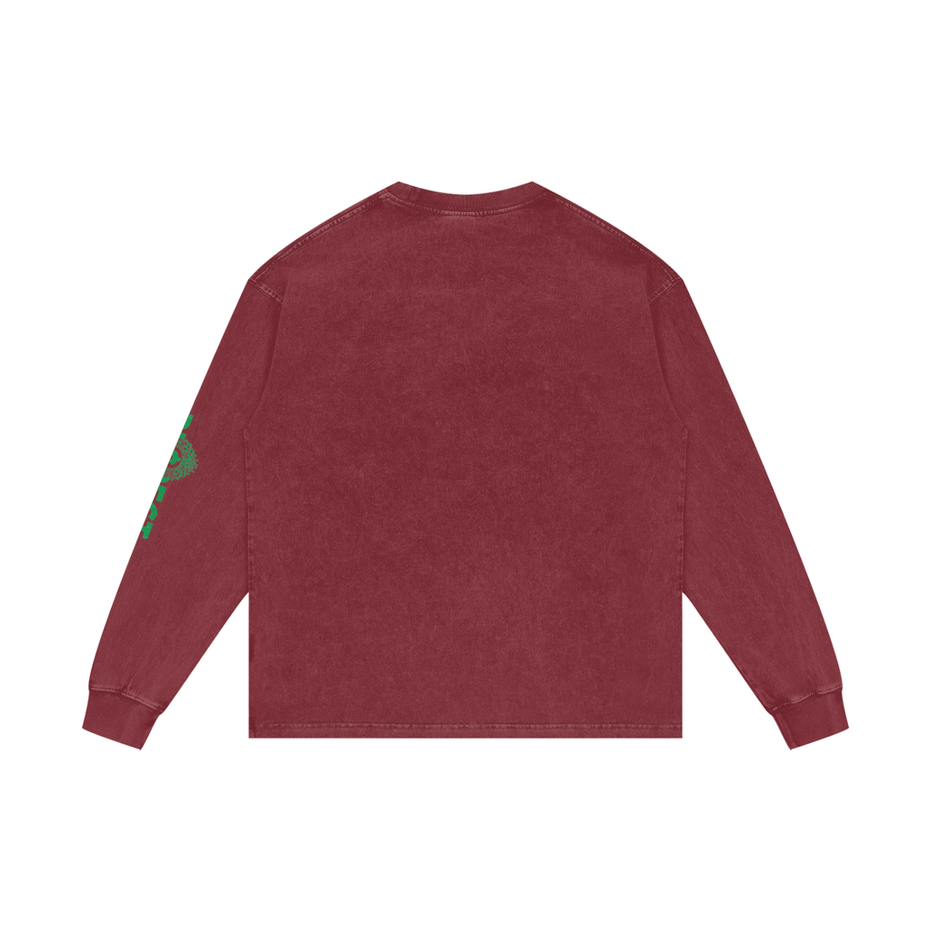 Acid Wash Oversize Long Sleeve T-Shirt