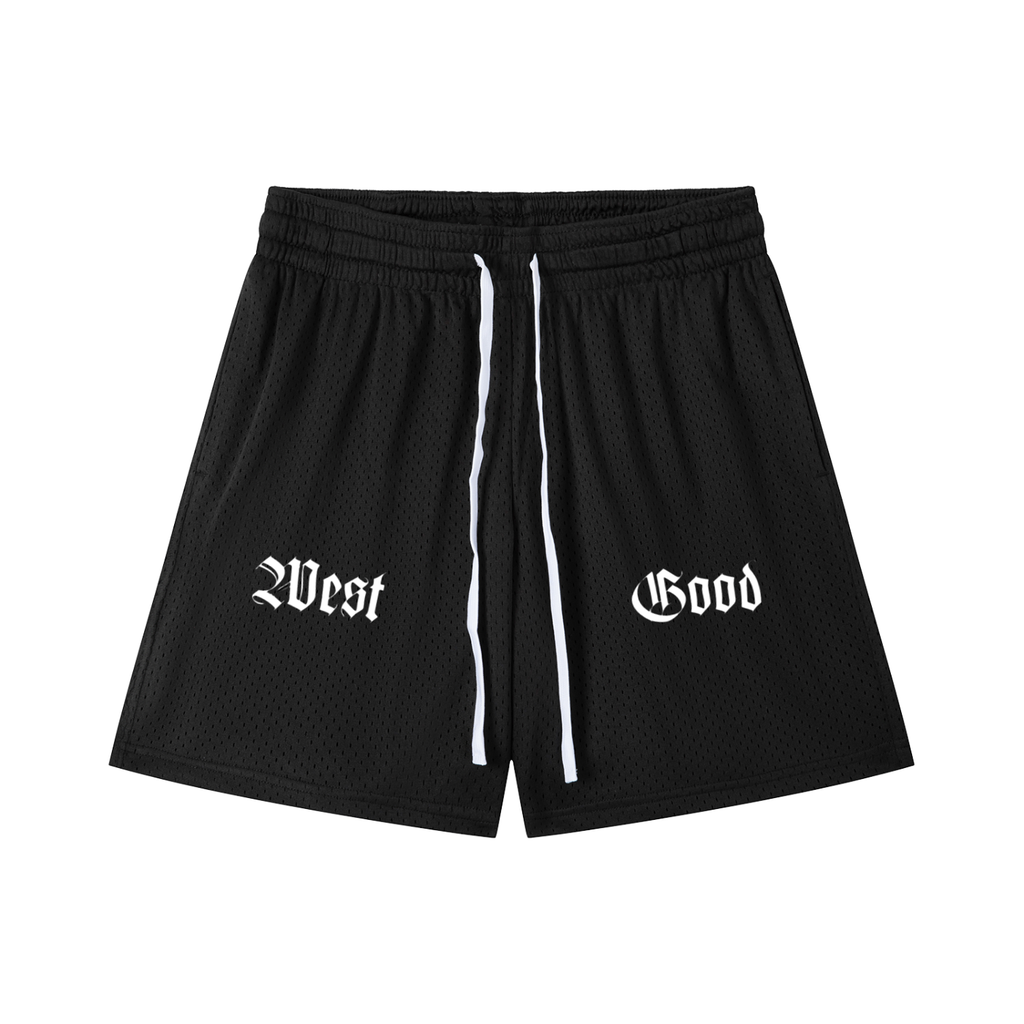 Mesh Drawstring Shorts