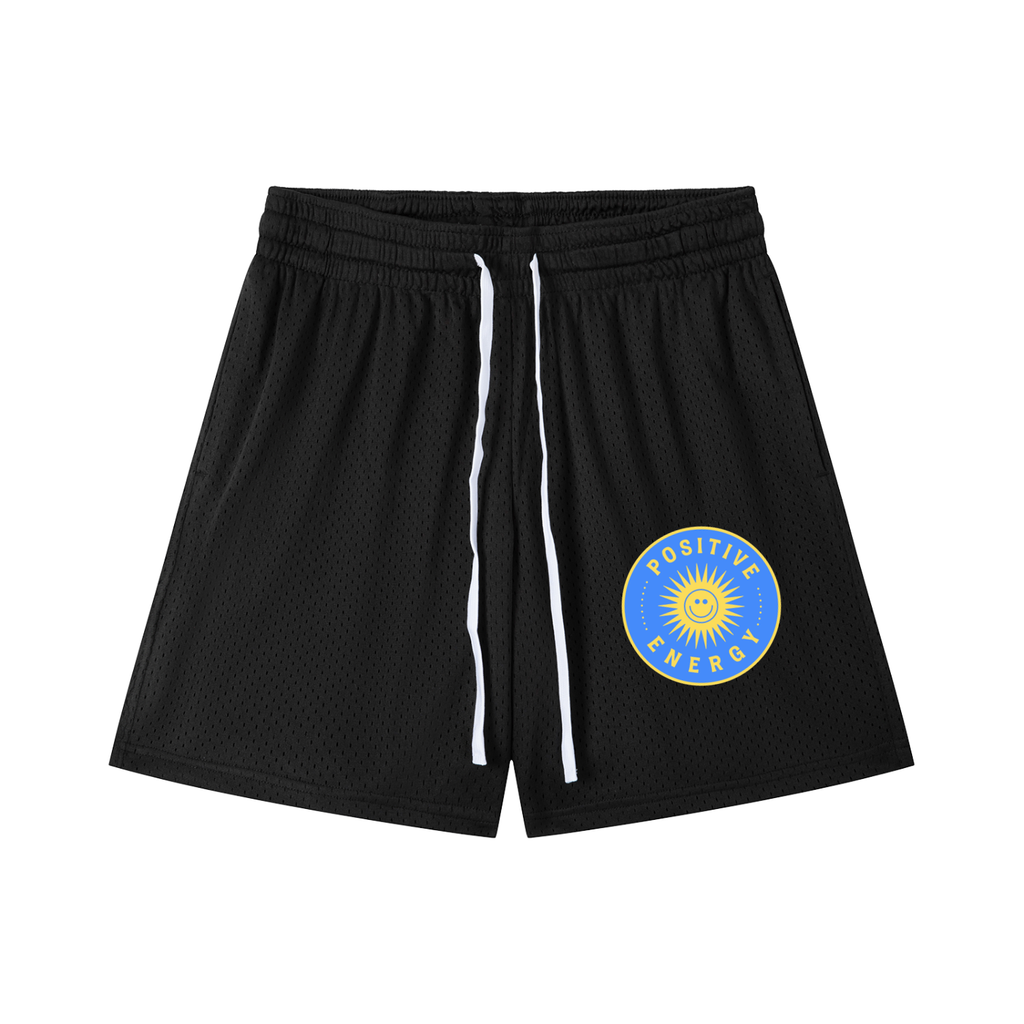 Positive Energy Mesh Drawstring Shorts