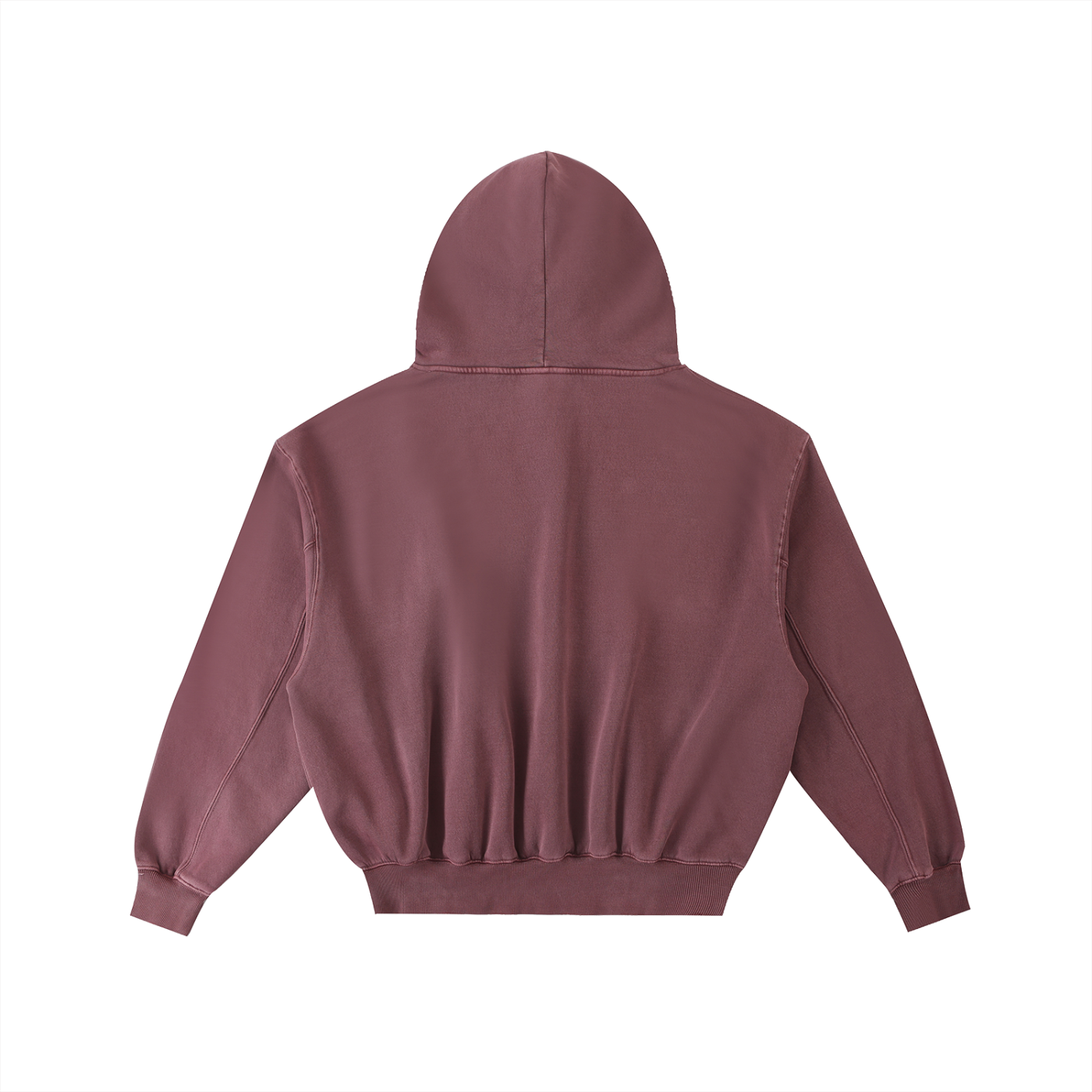 WESTGOOD 3D Frayed Enzyme Washed Fleece Hoodie