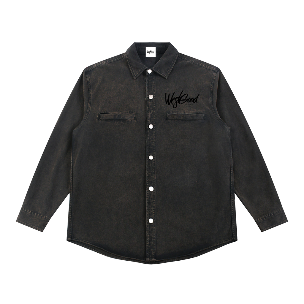 West Good Classic Signature Denim Vintage Washed Heavyweight Jacket
