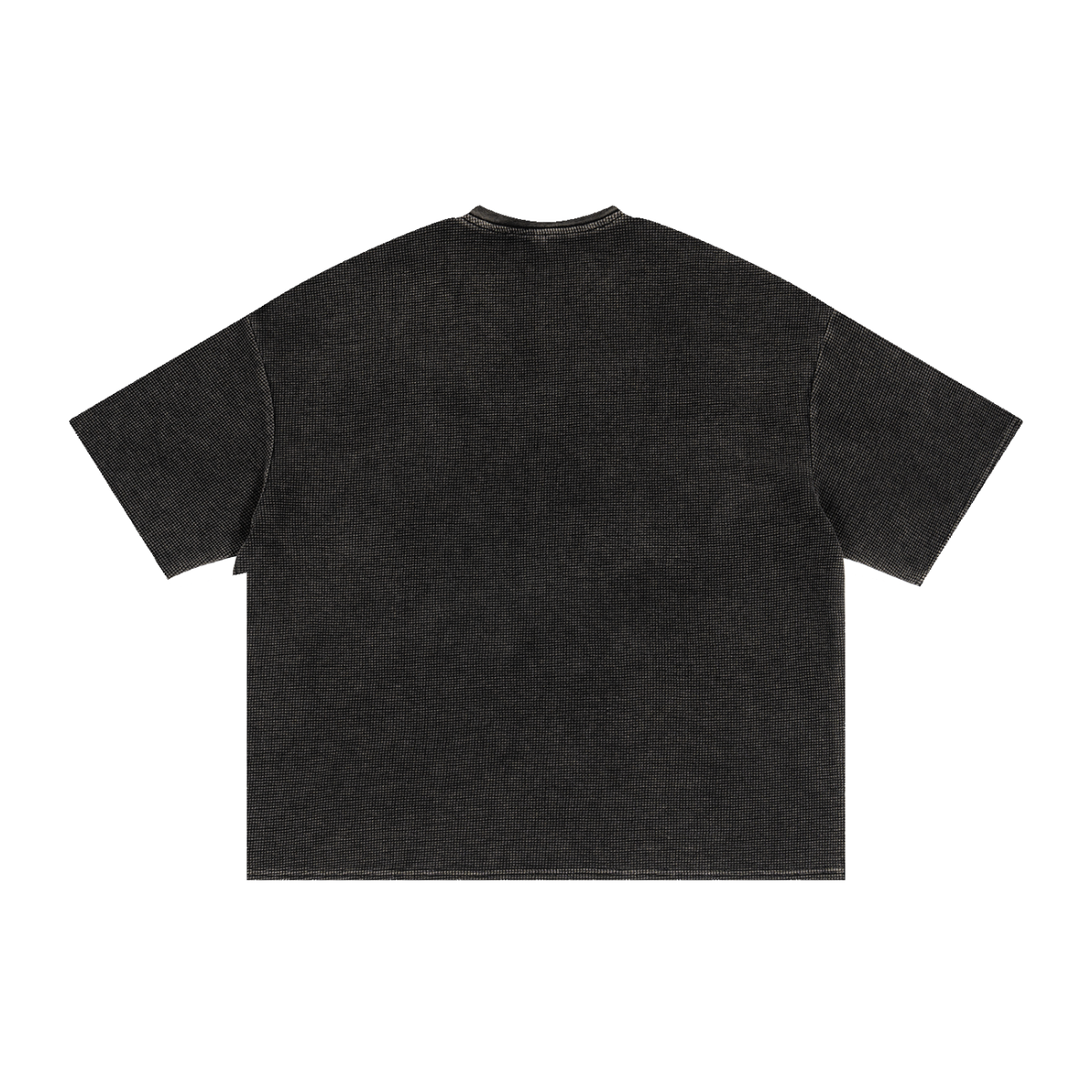 Textured Waffle Washed Boxy T-Shirt