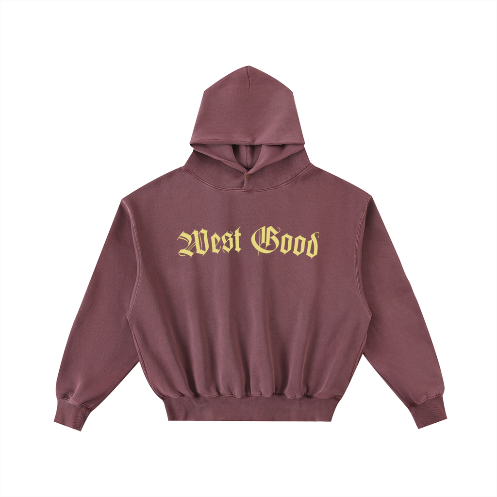 Frayed Enzyme Washed Fleece Set