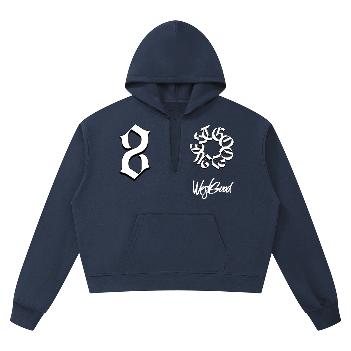 Unisex Boxy Raw Edge Hoodie