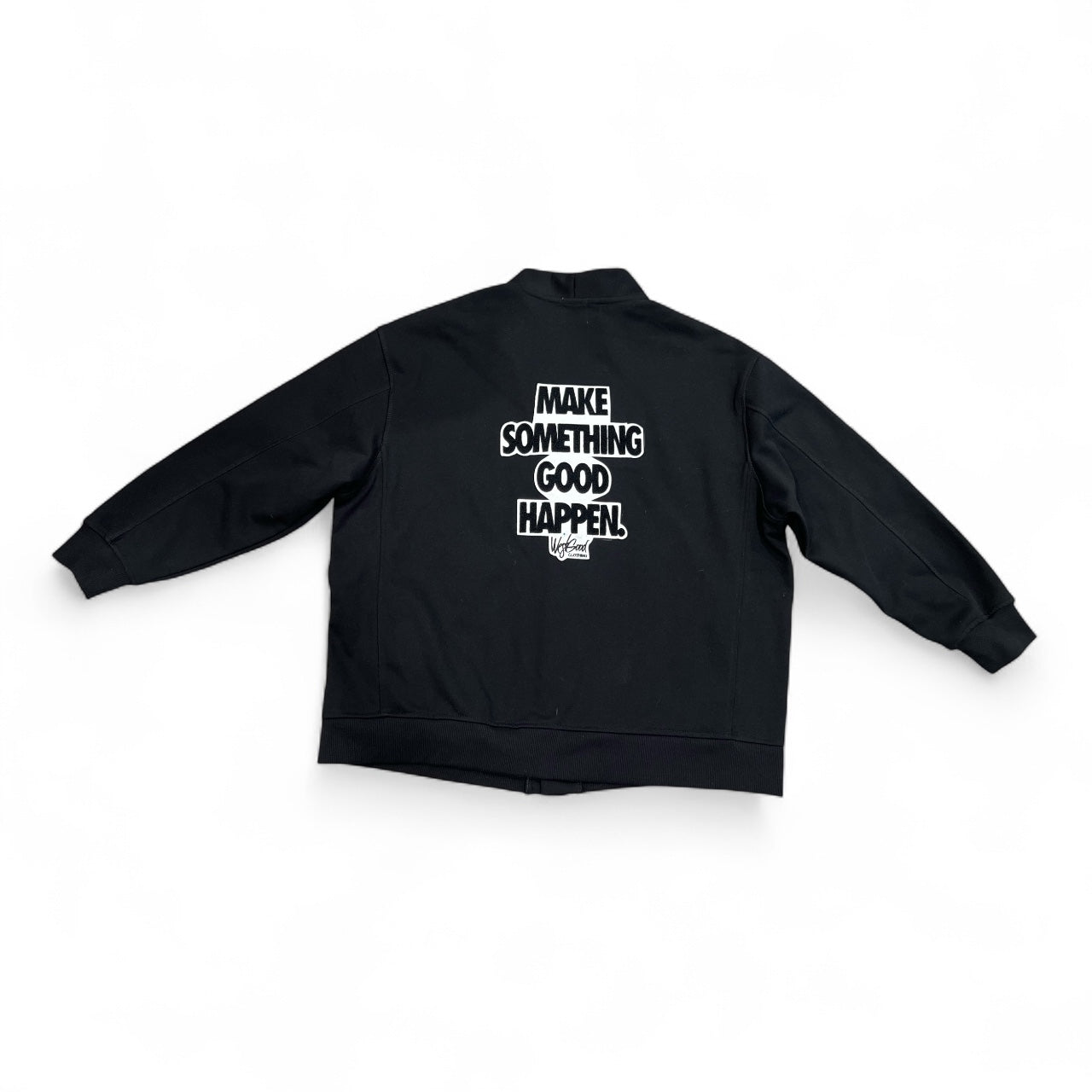 Signature W. Make Something Good Happen Cardigan w/Chenille Patchs