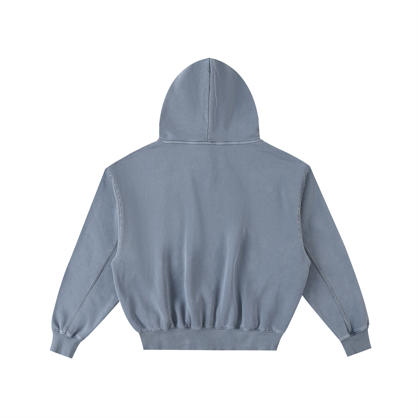 WESTGOOD 3D Frayed Enzyme Washed Fleece Hoodie