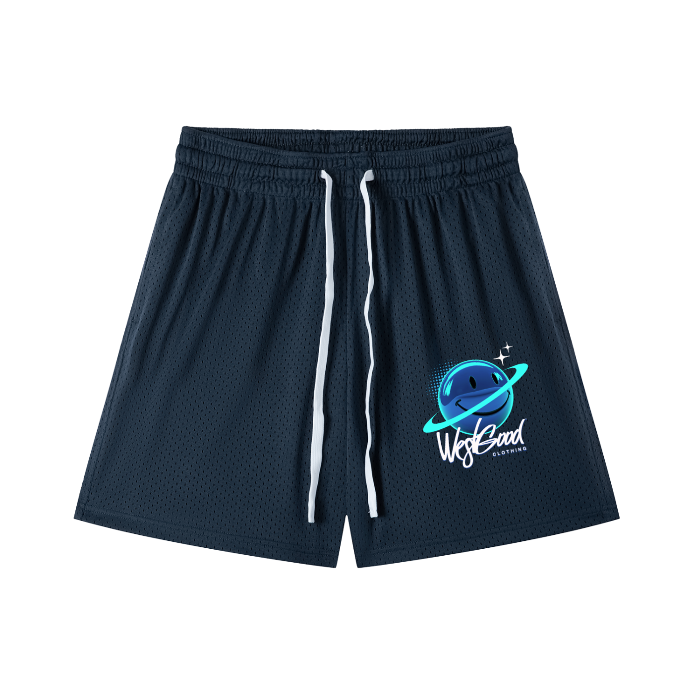 Mesh Drawstring Shorts