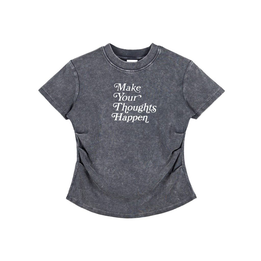 M.Y.T.H Vintaged-Wash Bodycon Cotton T-Shirt