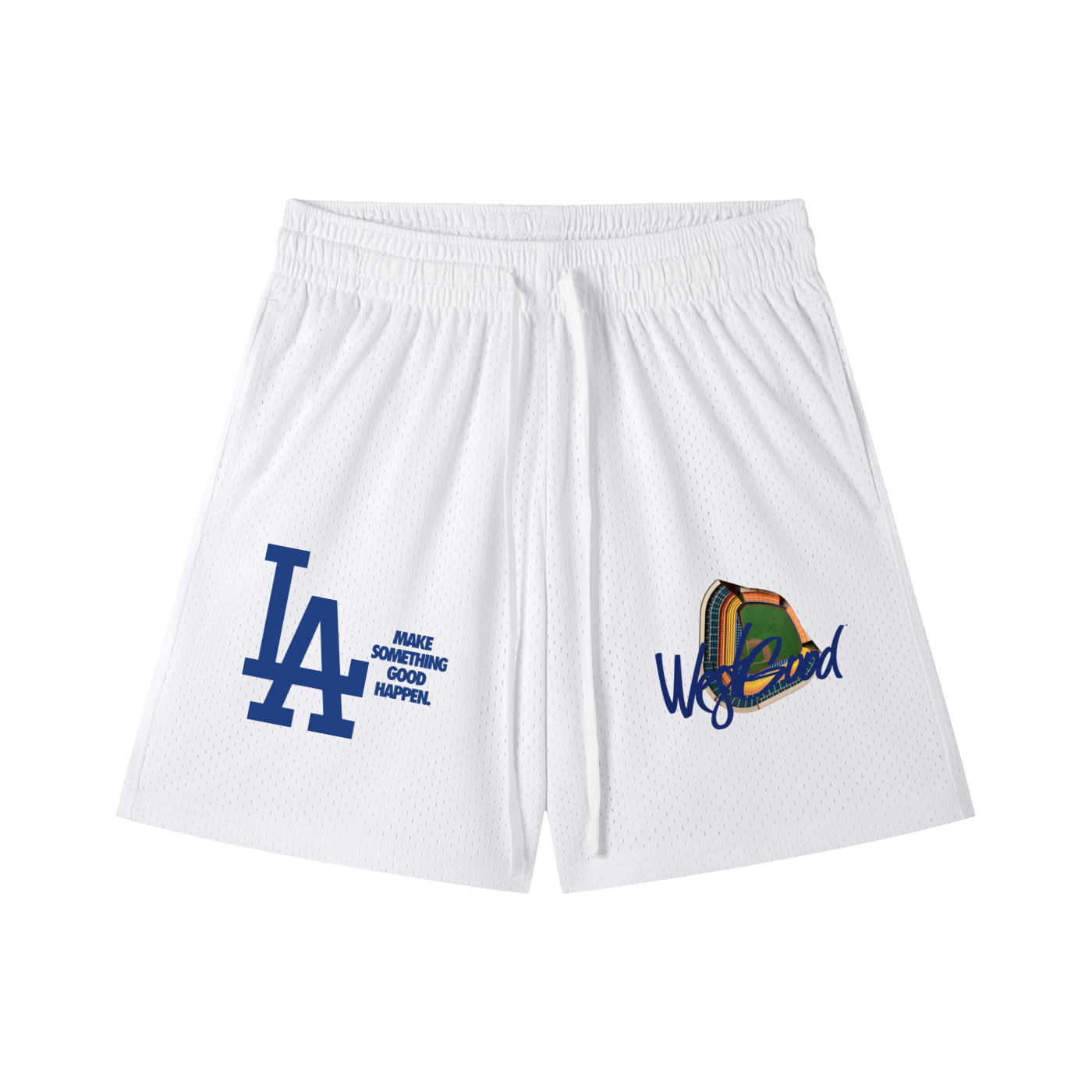 LA WESTGOOD M.S.G.H Mesh Drawstring Shorts