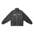 Unisex Vintage Wash Full Zip Mesh Jacket