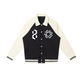 WESTGOOD20 Contrast Raglan Sleeve Baseball Jacket