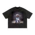 Textured Waffle Washed Boxy T-Shirt