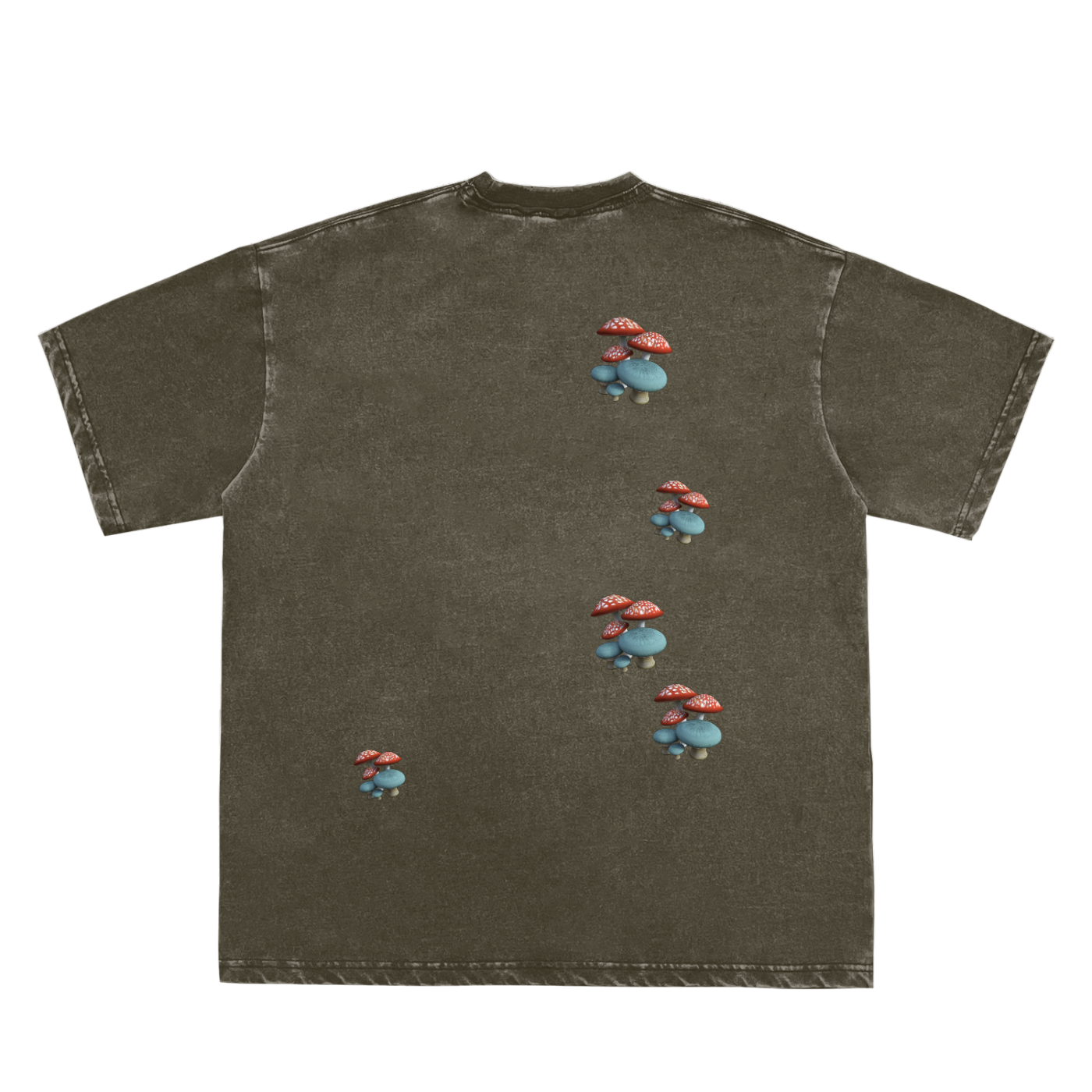 Make Your Thoughts Happen Frayed Vintage Washed T-Shirt - 250 GSM