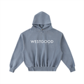 Frayed Enzyme Washed Fleece Hoodie