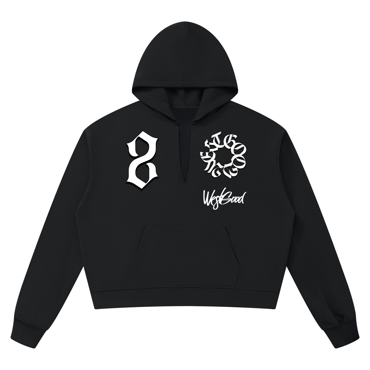 Unisex Boxy Raw Edge Hoodie