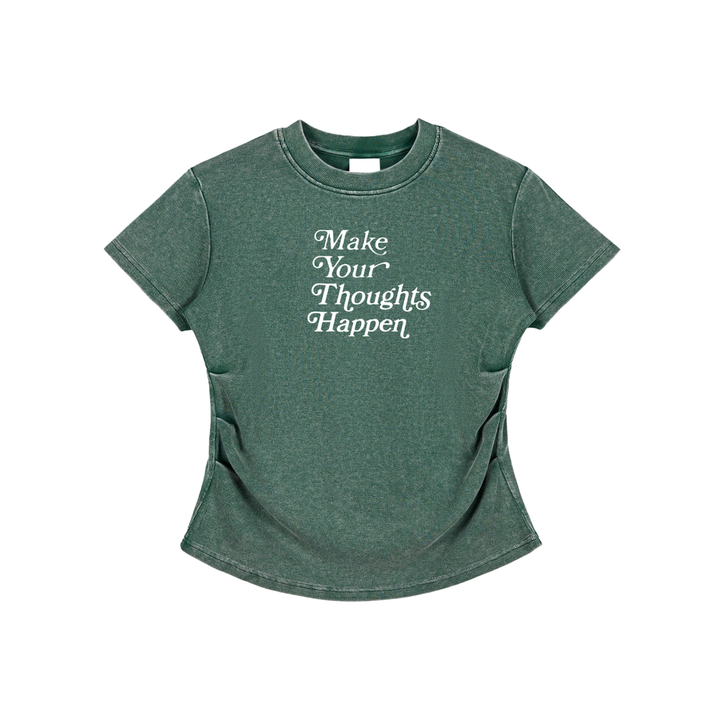 M.Y.T.H Vintaged-Wash Bodycon Cotton T-Shirt