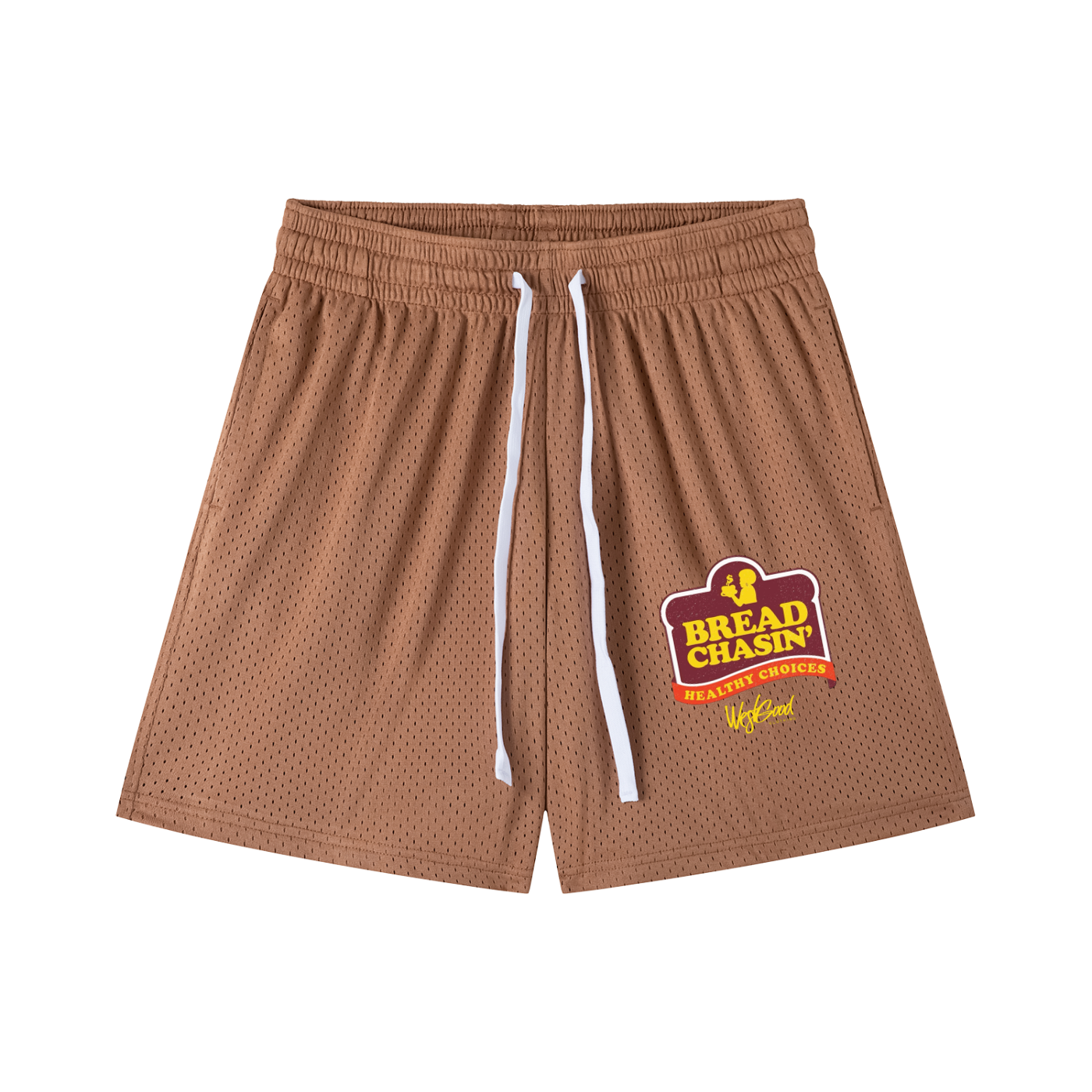 BREAD CHASIN Mesh Drawstring Shorts