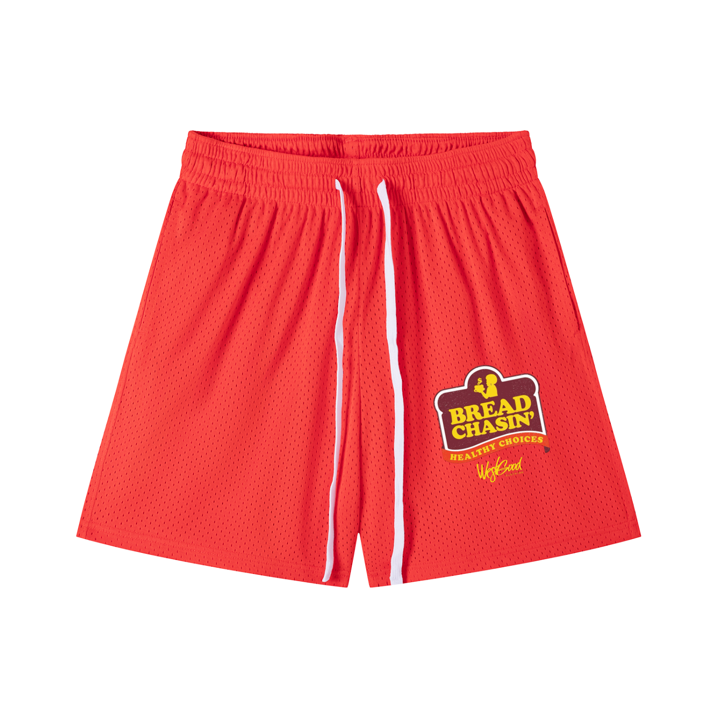 BREAD CHASIN Mesh Drawstring Shorts