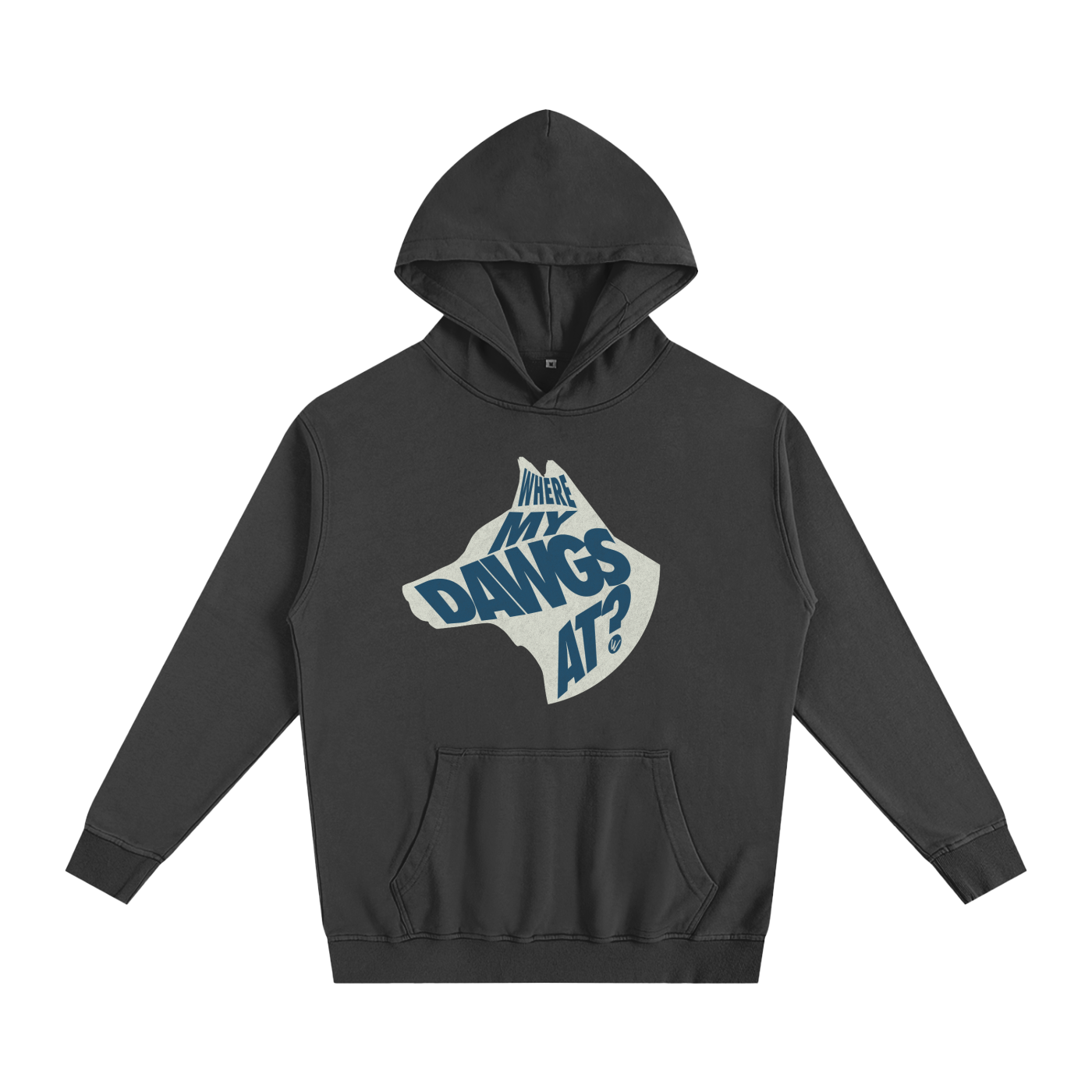 Where My Dawgs AT? Oversized Hoodie